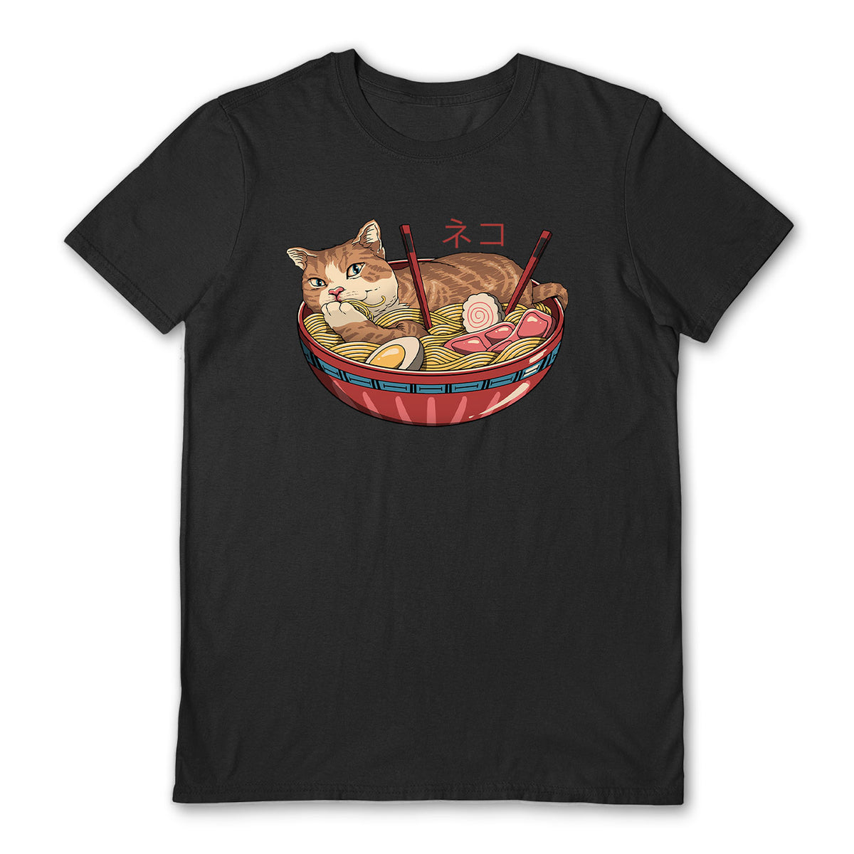 cat ramen bowl shirt