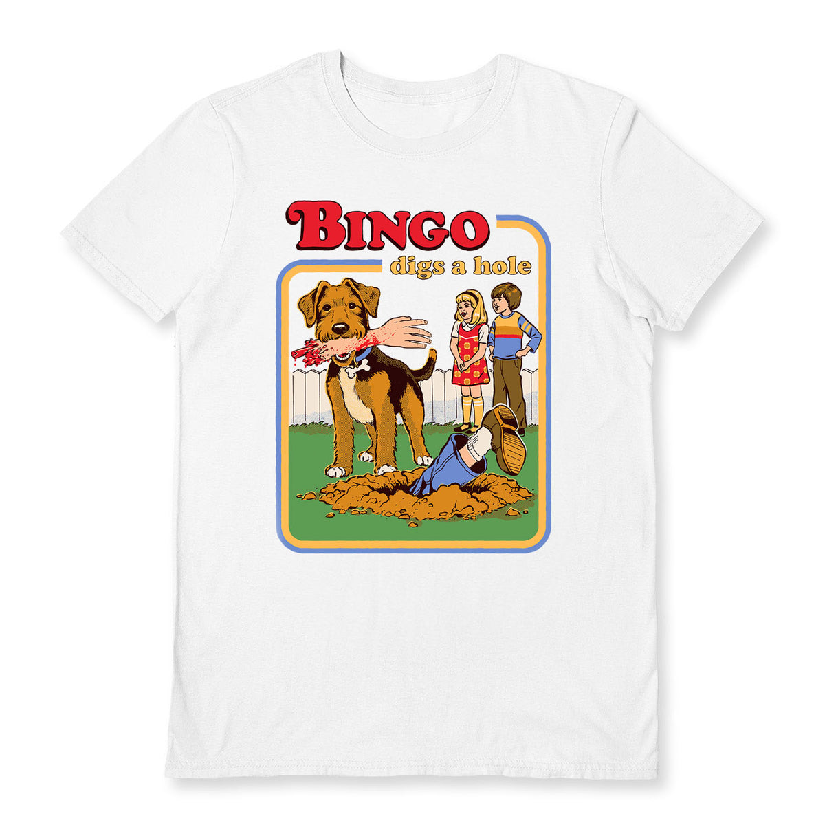Maglietta Umorismo Dark Retrò Pyramid International Steven Rodi T-Shirt Donna Maglietta Steven Rhodes Collezione Educational