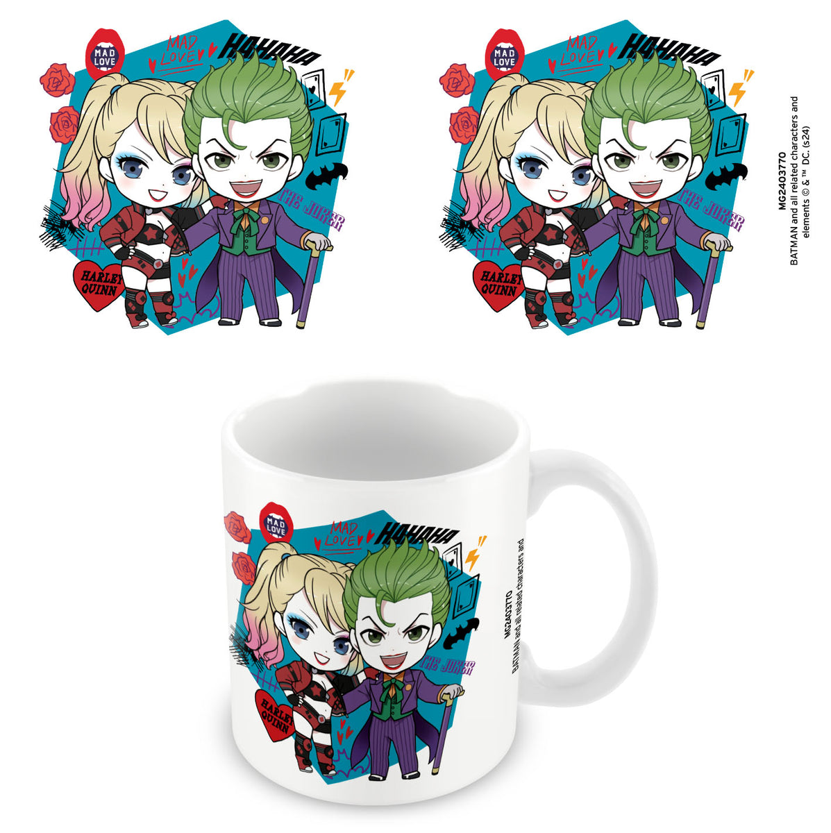 Batman (Harley Quinn & The Joker) White Pod Mug – Pyramid