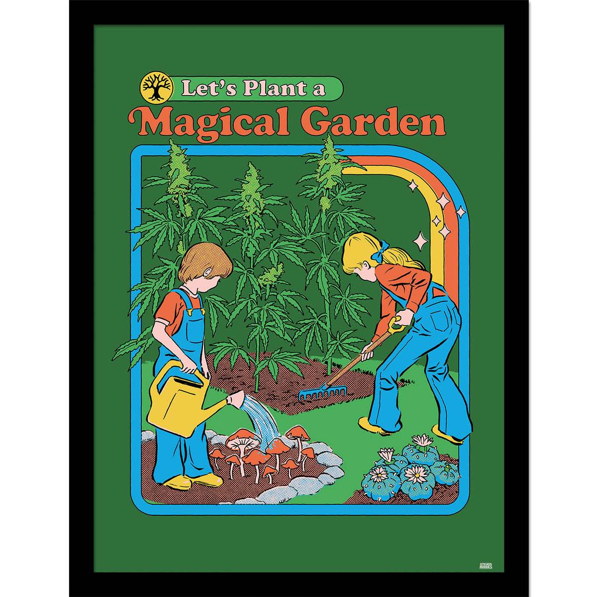 Steven Rhodes (Magical Garden) Framed 30x40cm Print – Pyramid International