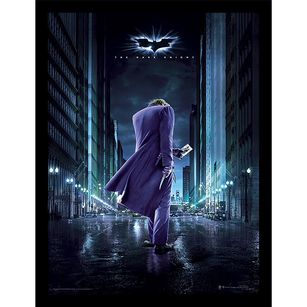 The Dark Knight (Joker City) Framed 30x40cm Print – Pyramid International