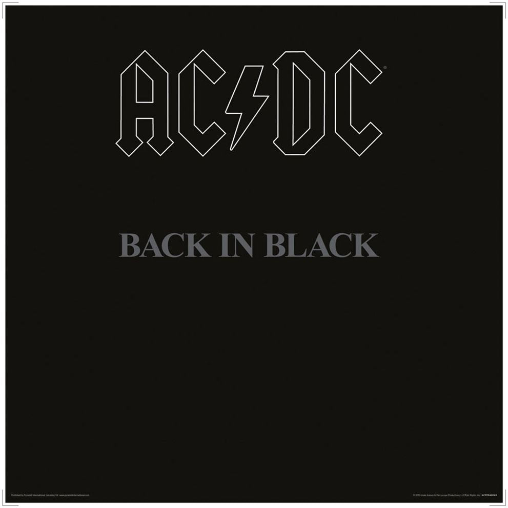 FRAMED AC/DC (BACK IN BLACK)