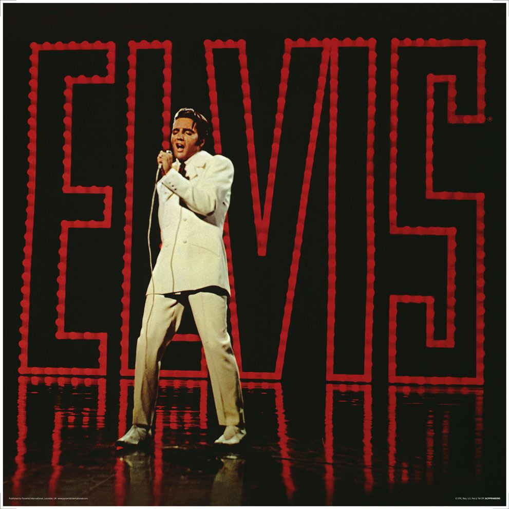Elvis Presley (Live) 12" Album Cover Print (Loose)