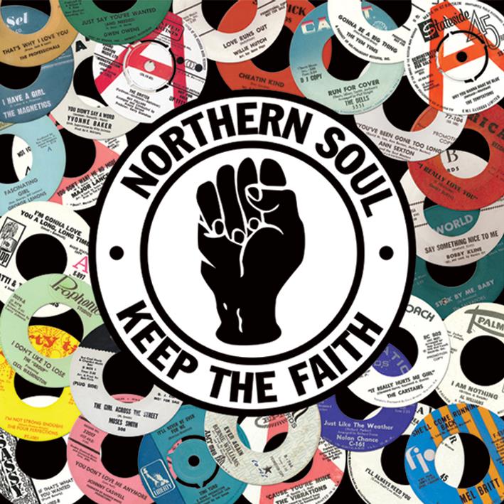 Northern Soul (Labels) 40 x 40cm
