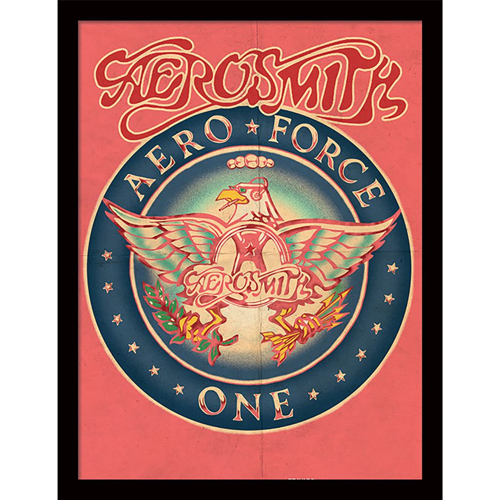 Aerosmith (Aero Force One) 30 x 40cm Collector Print (Framed)