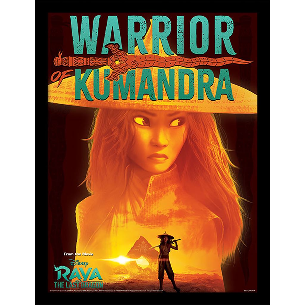 Raya and the Last Dragon (Warrior of Kamandra) 30 x 40cm Collector Print (Framed)