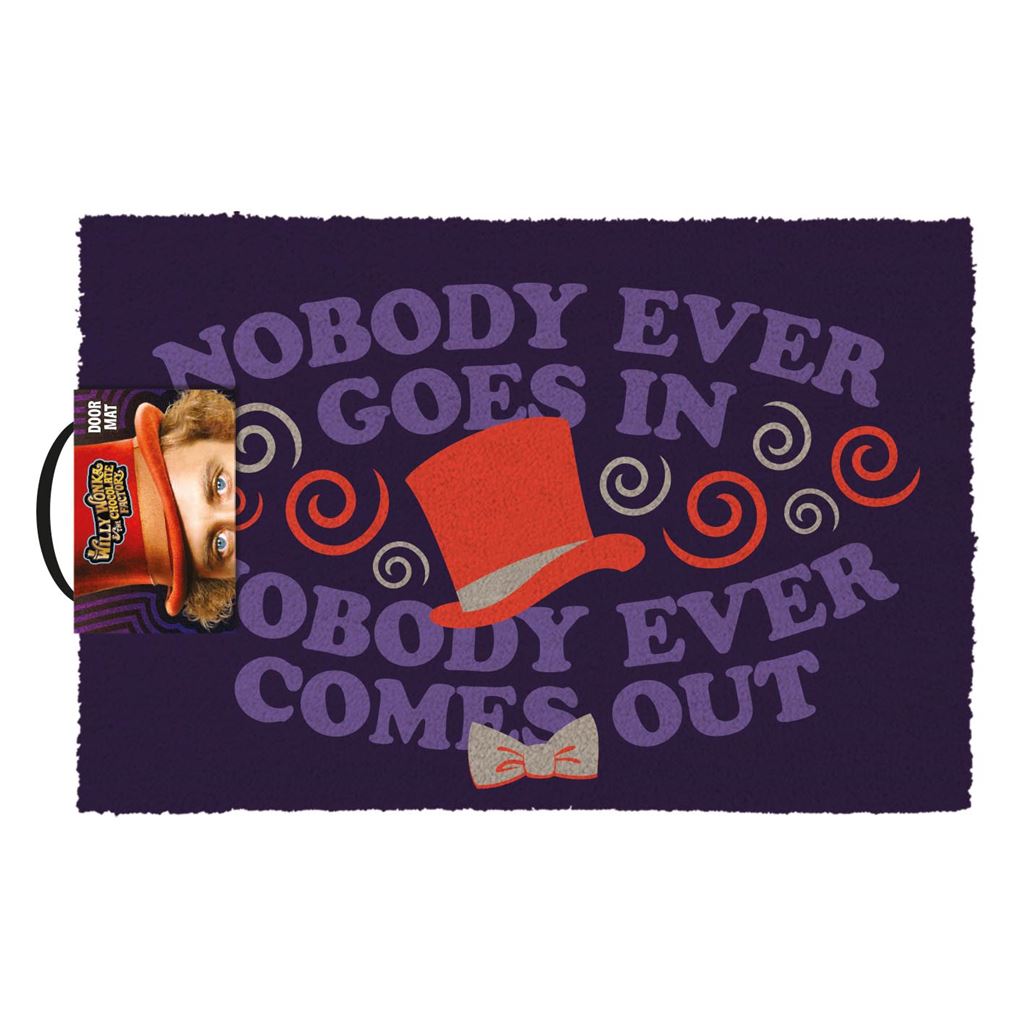 Willy Wonka & The Chocolate Factory (Nobody Ever Goers In Nobody Ever Comes Out) 60 x 40cm Coir Doormat