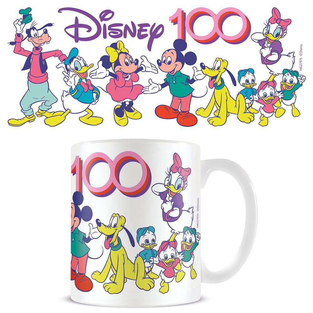 D100 (Mickey & Friends) 11oz/315ml White Mug