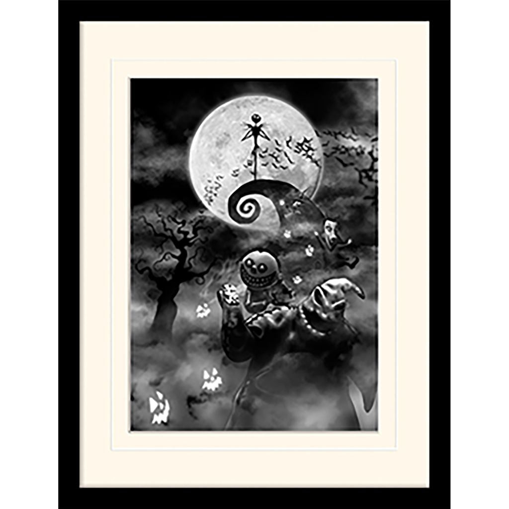 Nightmare Before Christmas (Oogie Boogie Trouble) 30 x 40cm Collector Print (Mounted Framed)