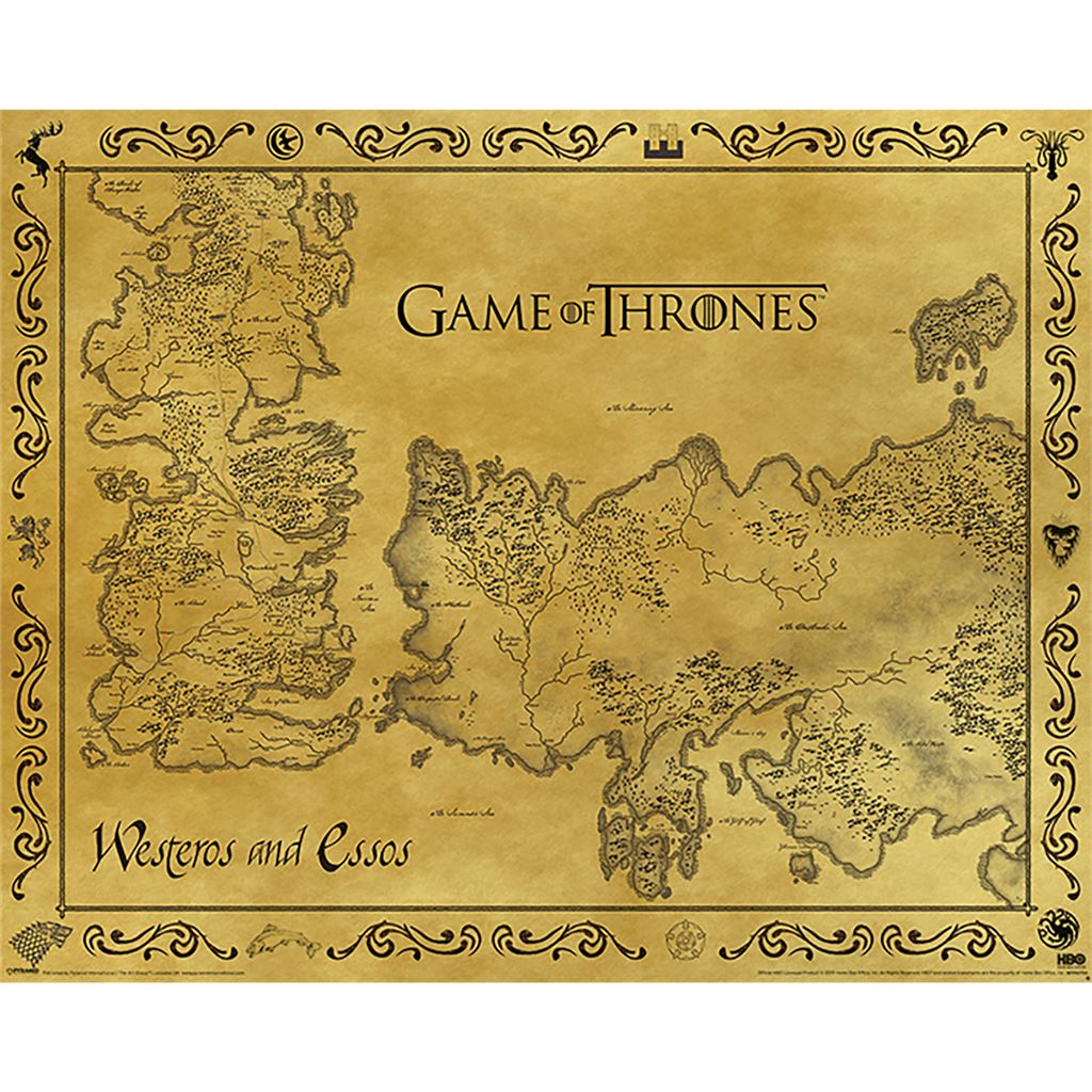 Game Of Thrones (Antique Map)
