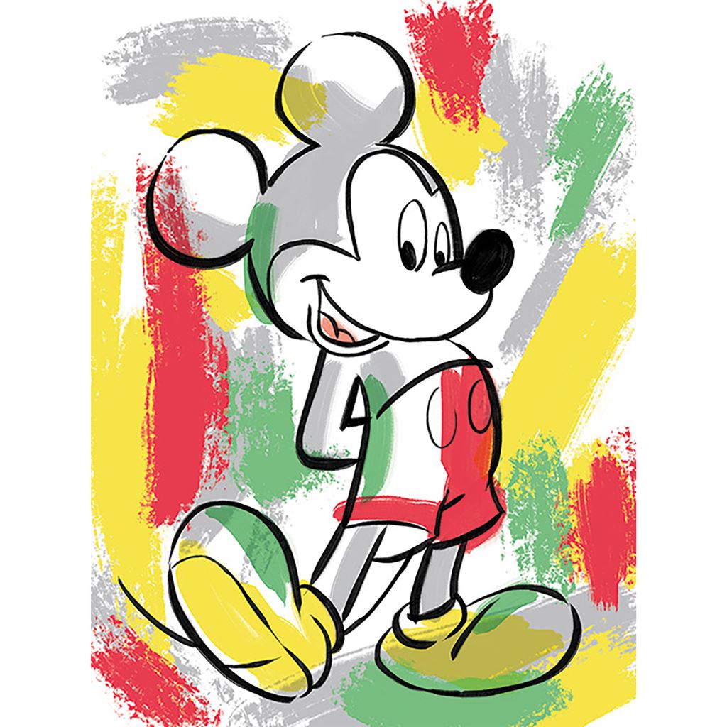 MICKEY MOUSE (PAINT STRIPES) 60X80