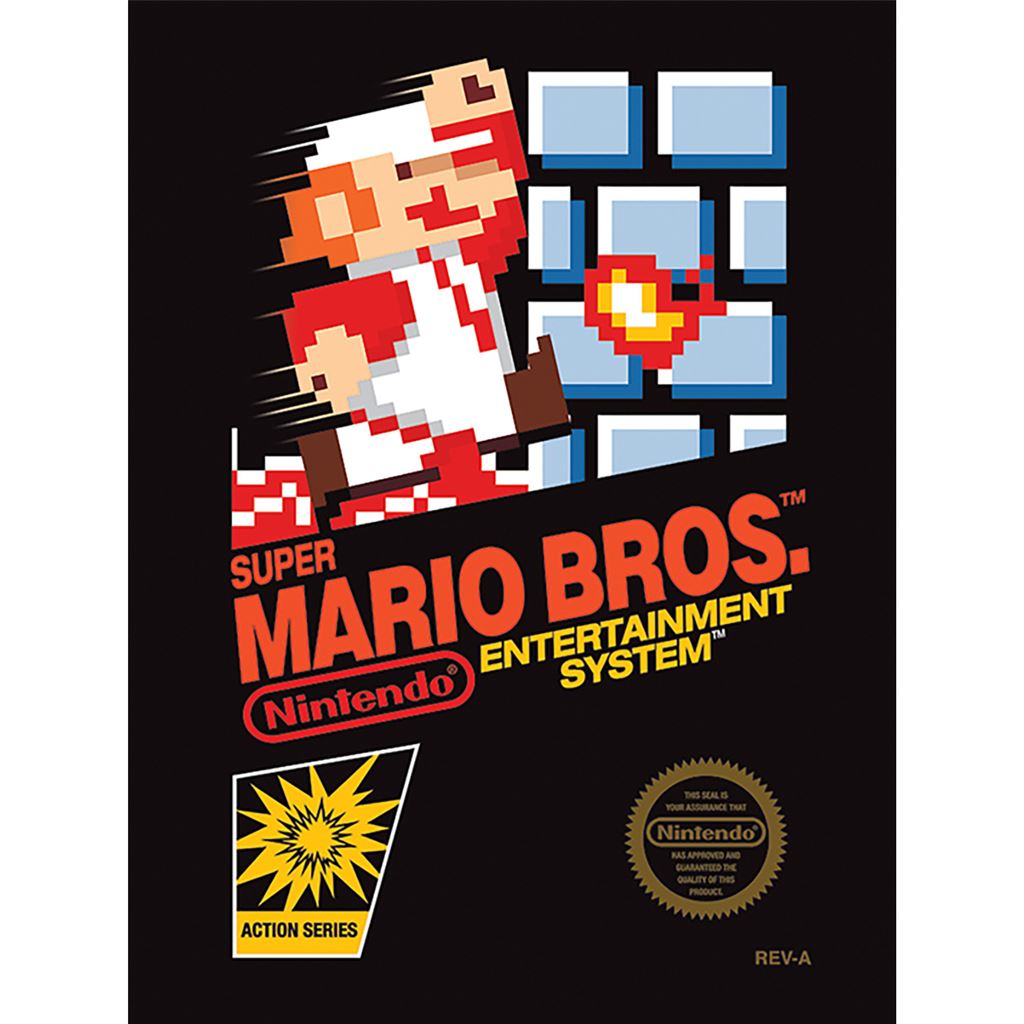 SUPER MARIO BROS. (NES COVER) - 60X80