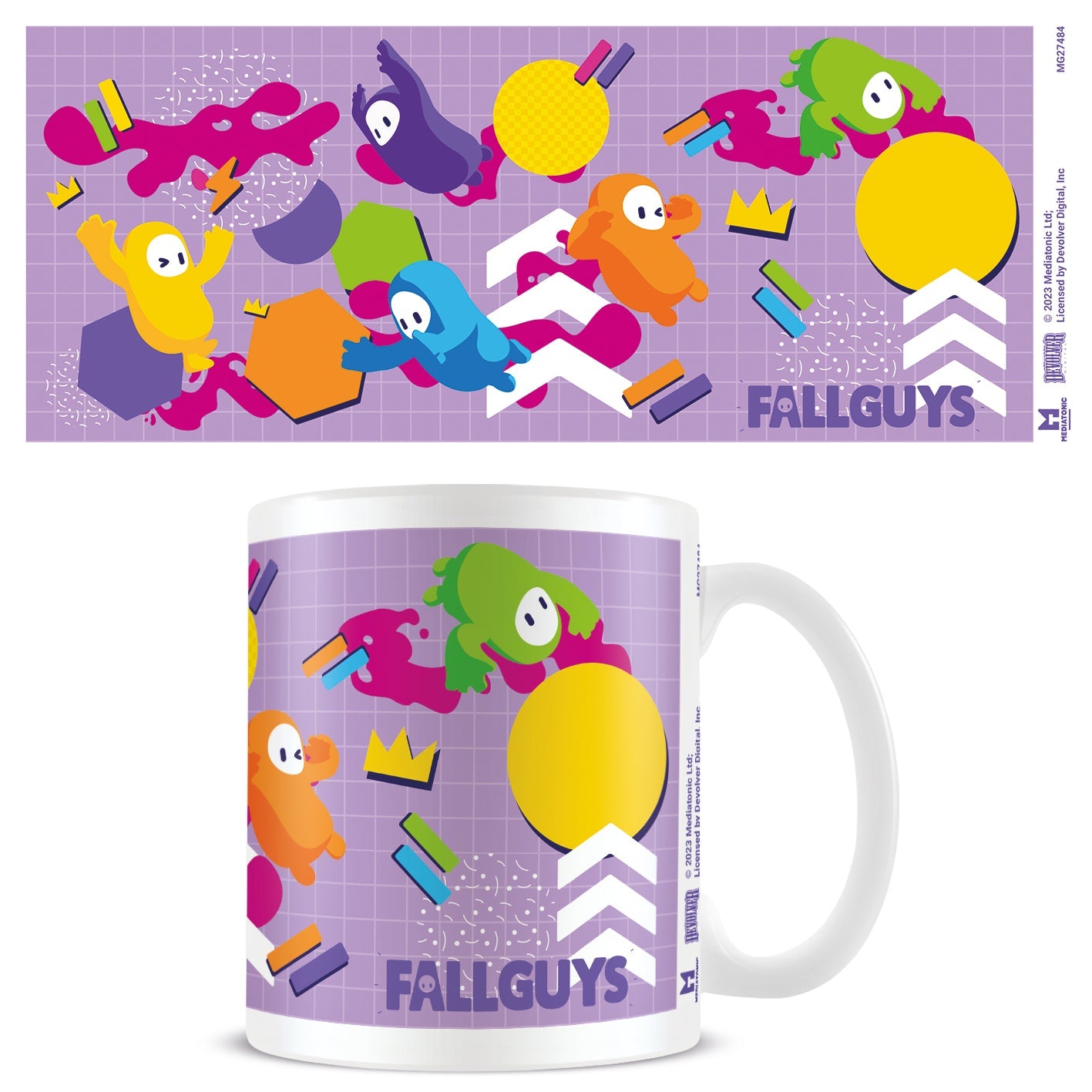 Pyramid International Tazza Fall Guys 'Running Amok' – Ceramica 325 Ml, Ufficiale, Lavabile In Lavastoviglie, Regalo Per Gamers