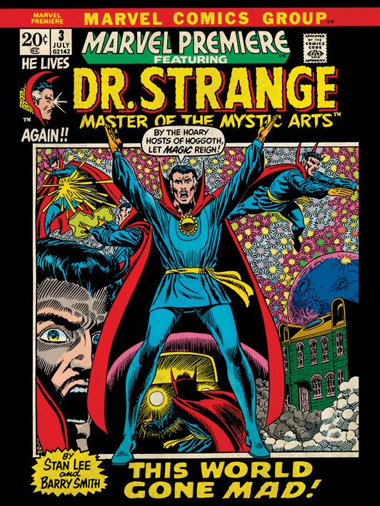 Marvel Comics (Dr Strange - World Gone Mad) 60x80x2cm Stretched