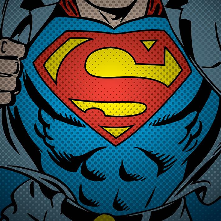 Dc Comics Superman Torso 40 X 40Cm Pyramid International dc-comics-superman-torso-40-x-40cm-pyramid-international