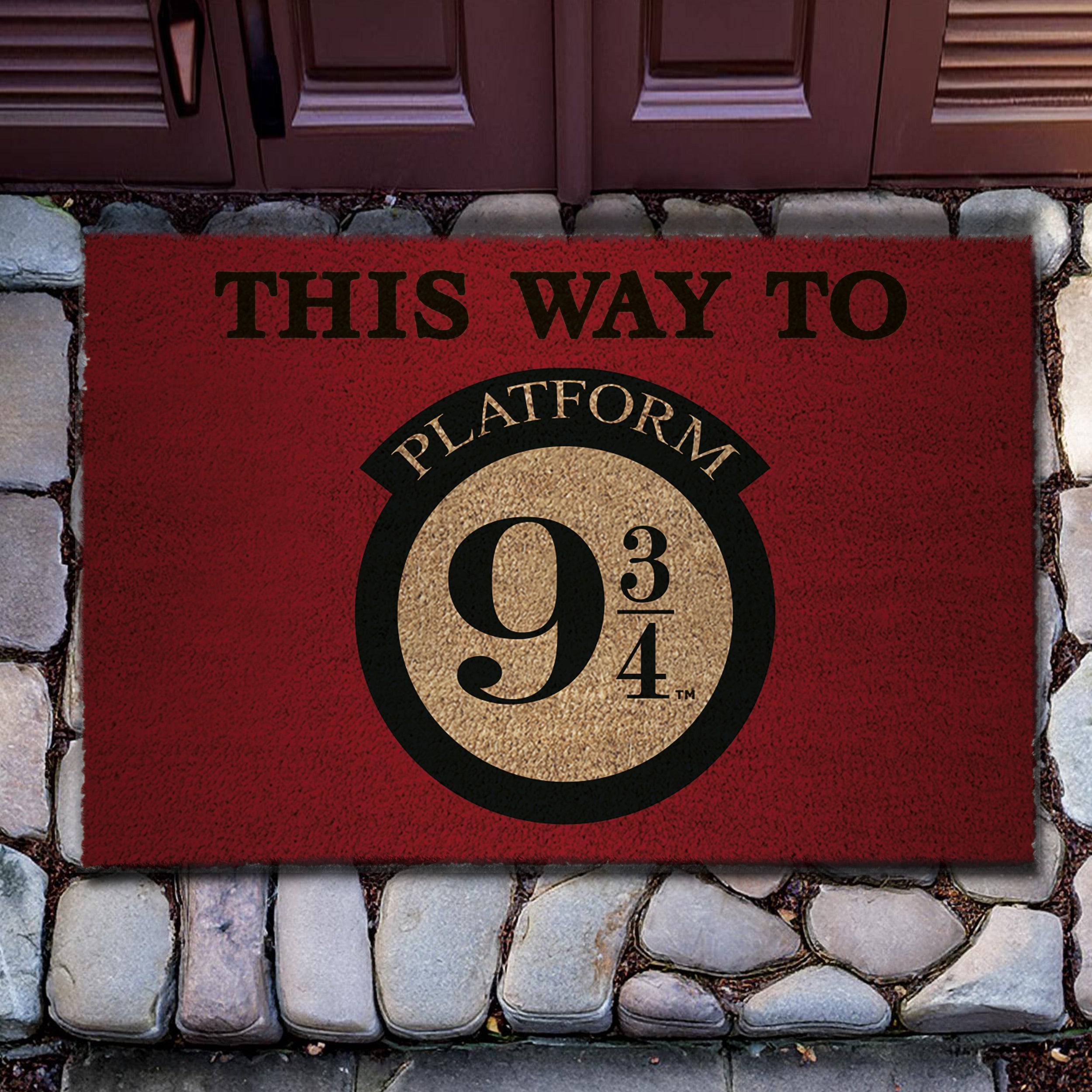Коврик Harry Potter Platform 9 3/4 перед входной дверью