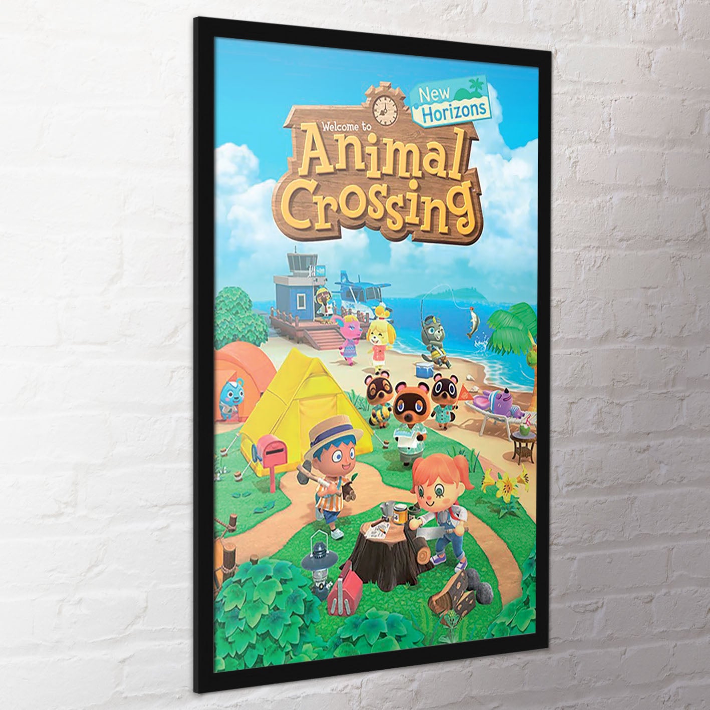 Animal Crossing Maxi Poster New Horizons 61 cm x 91.5 cm , multicolore -  Cadre, toile et affiche - Achat moins cher