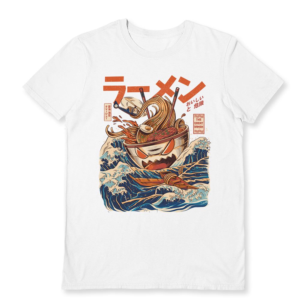 Pyramid International T-shirt Donna Illustrata Con Design Ramen Della Collezione Foodzillas, 100% Cotone, Merchandise Ufficiale