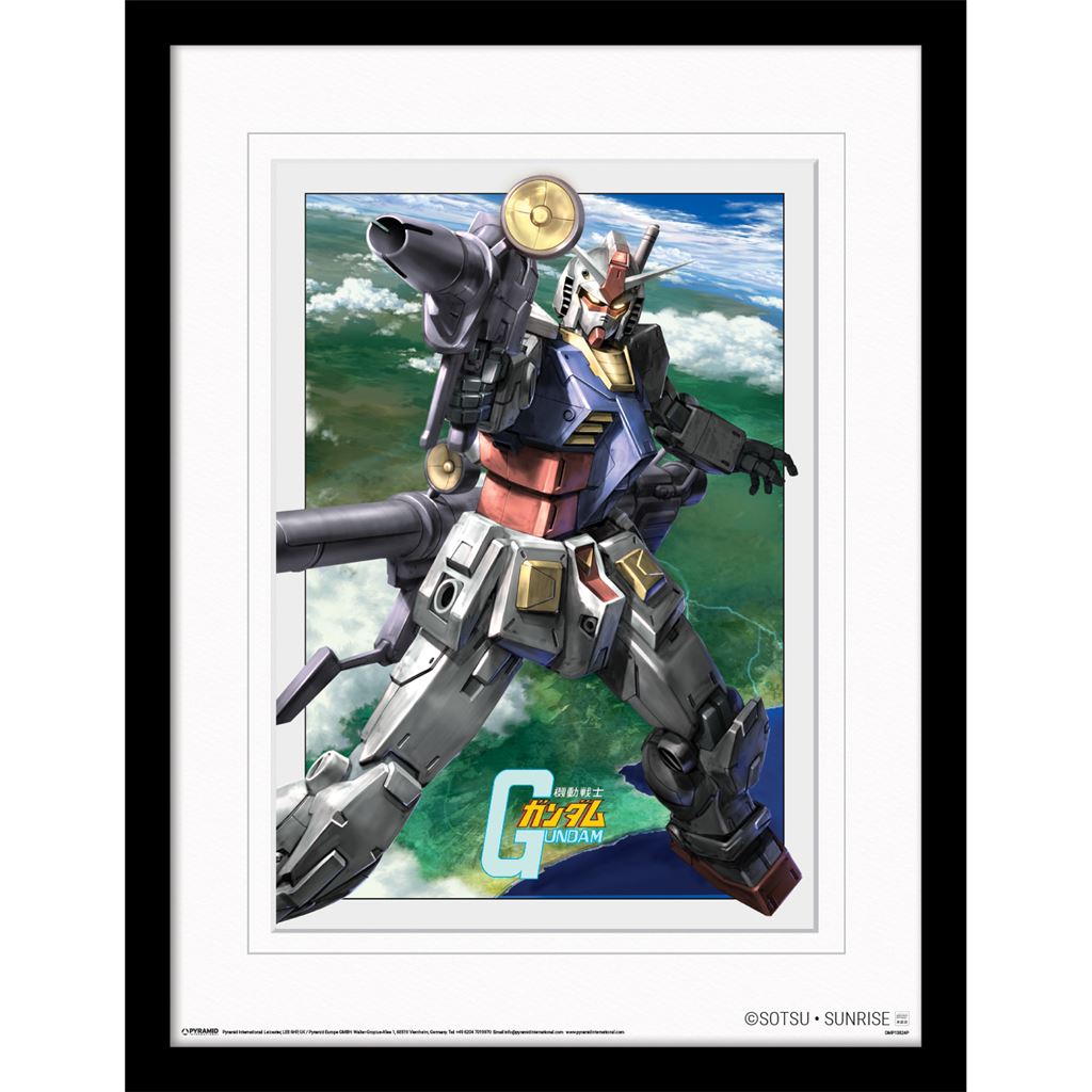 Gundam (Taking The Shot) 30 x 40cm Collector Print (Digital Mounted Framed)