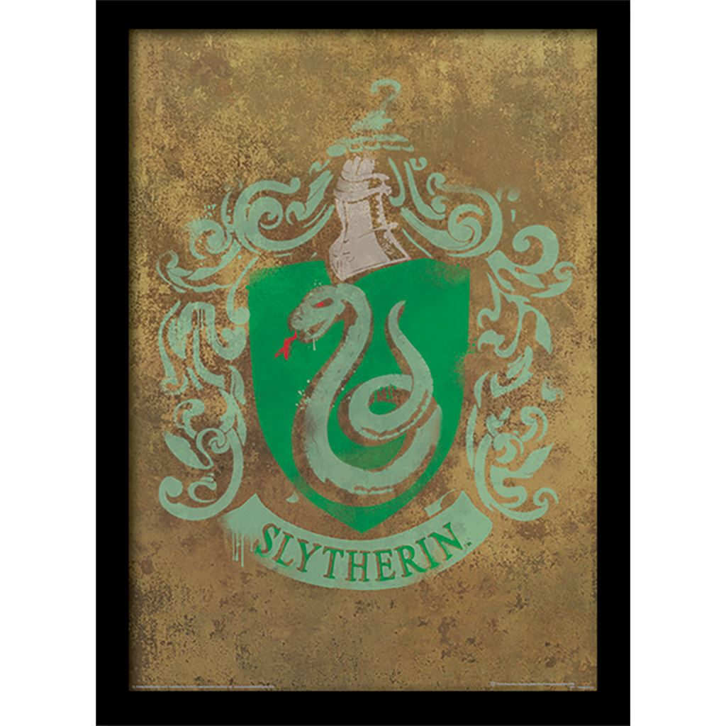 Harry Potter (Slytherin Crest) 30 x 40cm Collector Print (Framed)
