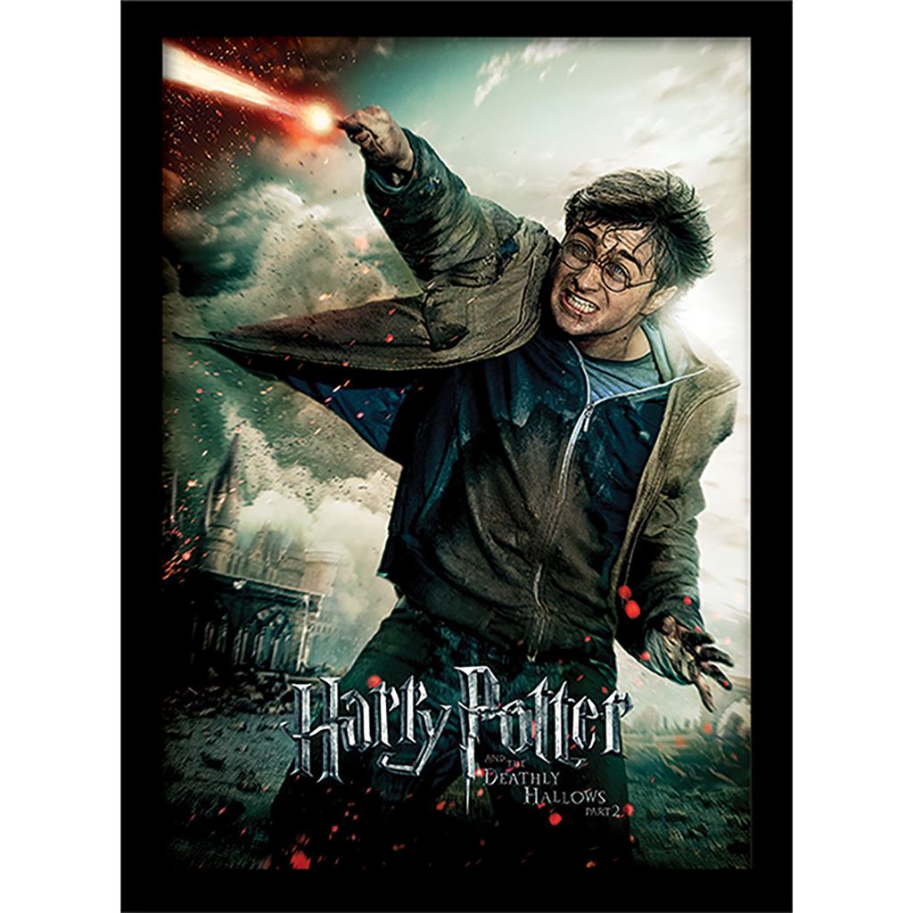 Harry Potter (Deathly Hallows Part 2 - Wand) 30 x 40cm Collector Print (Framed)
