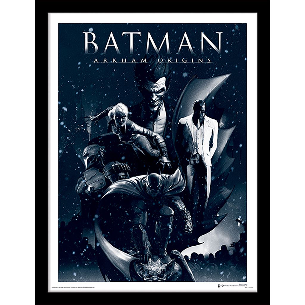 Batman Arkham Origins (Montage) 30 x 40cm Collector Print (Framed)