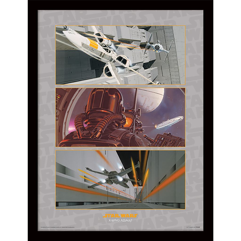 Star Wars (X-Wing Assault) 30 x 40cm Collector Print (Framed)