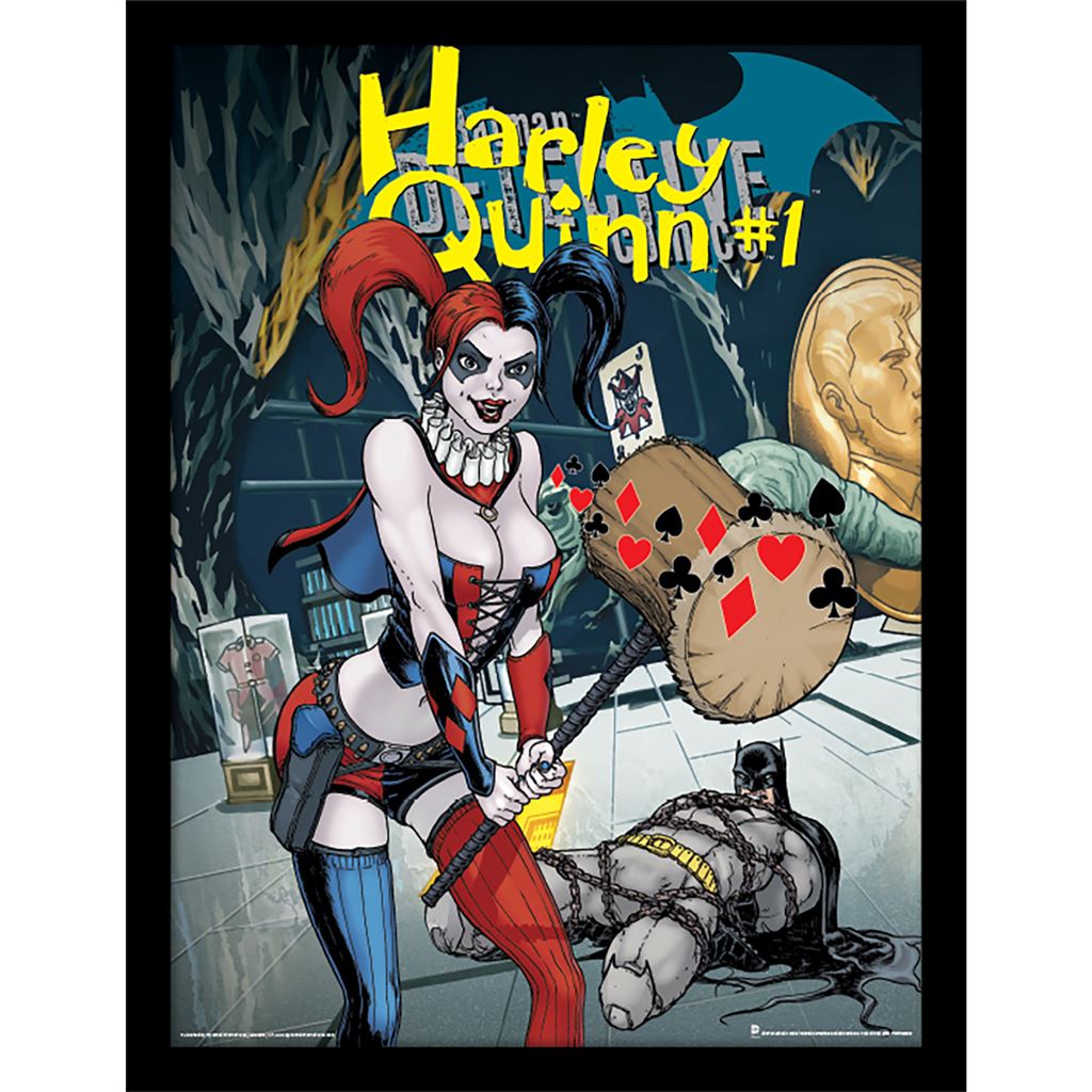 Justice League (Harley Quinn #1) 30 x 40cm Collector Print (Framed)