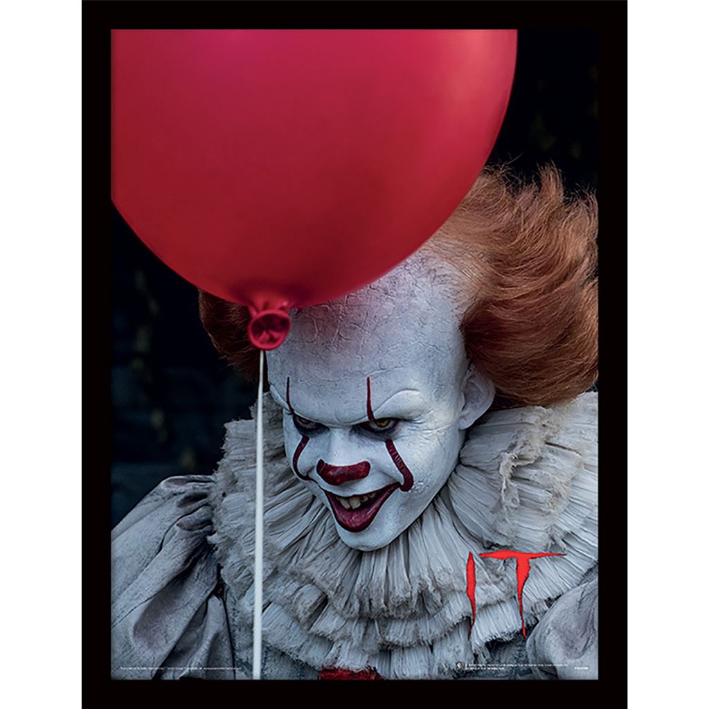IT (Pennywise Balloon) 30 x 40cm Collector Print (Framed)