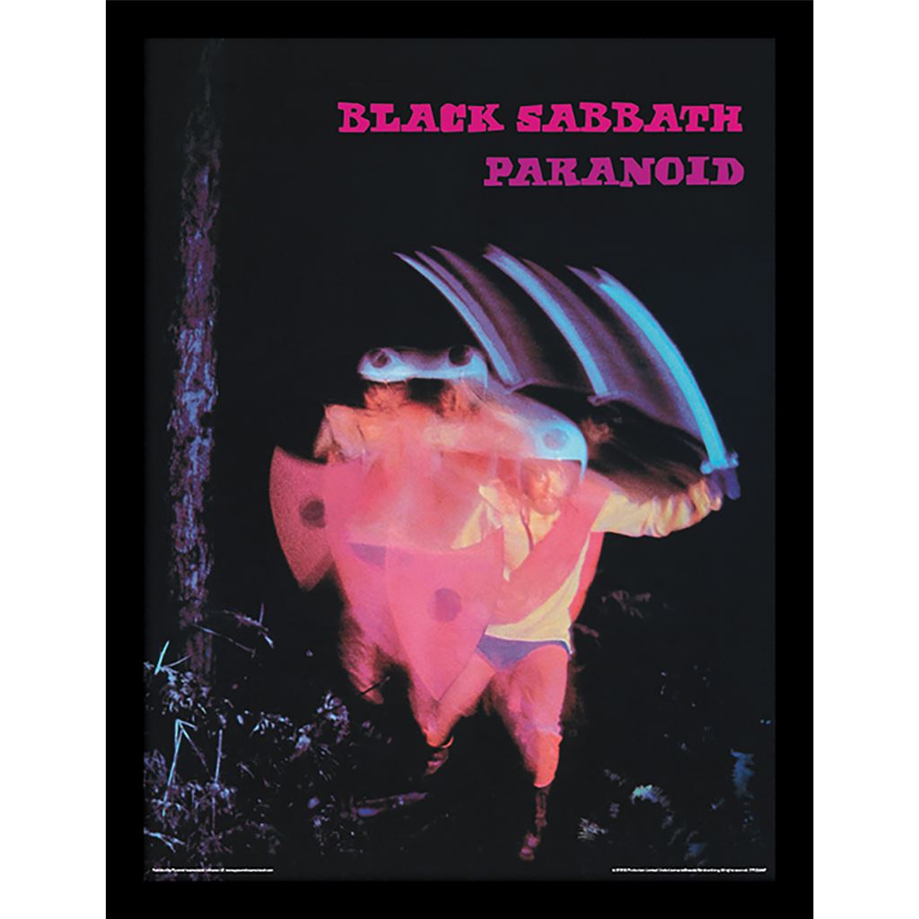 Black Sabbath (Paranoid) 30 x 40cm Collector Print (Framed)