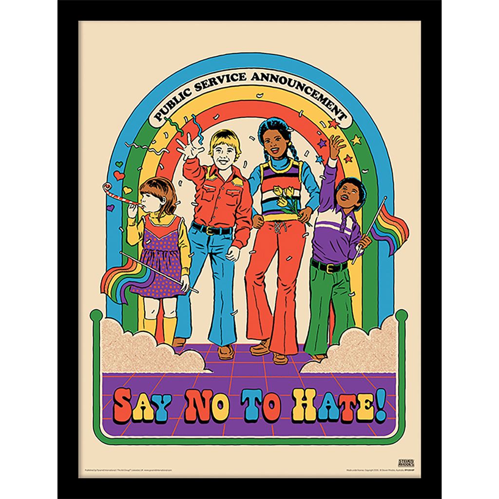 Steven Rhodes (Say No to Hate) 30 x 40cm Collector Print (Framed)