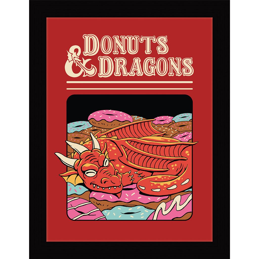Vincent Trinidad (Donuts and Dragons) 30 x 40cm Collector Print (Framed)