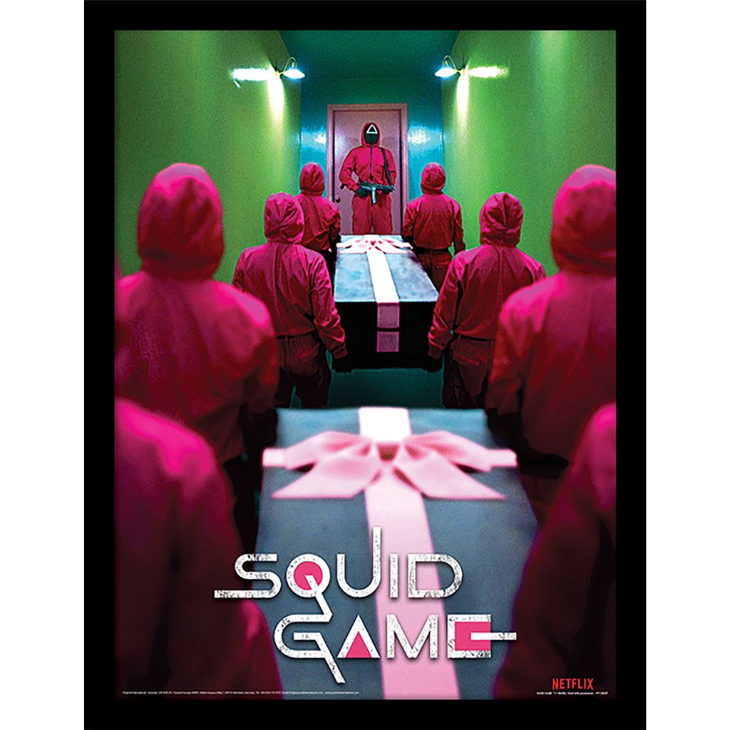 Squid Game (Corridor) 30 x 40cm Collector Print (Framed)
