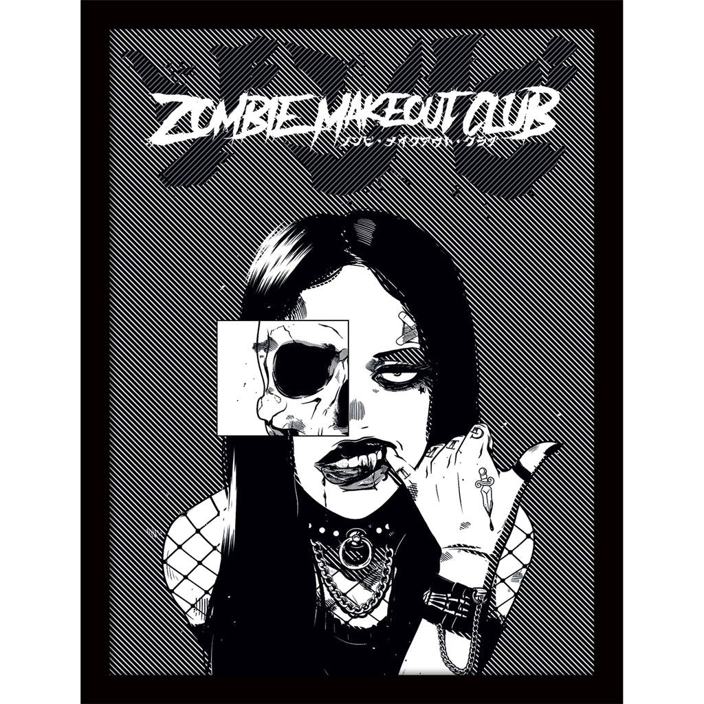 Zombie Makeout Club (Fangs) 30 x 40cm Collector Print (Framed)