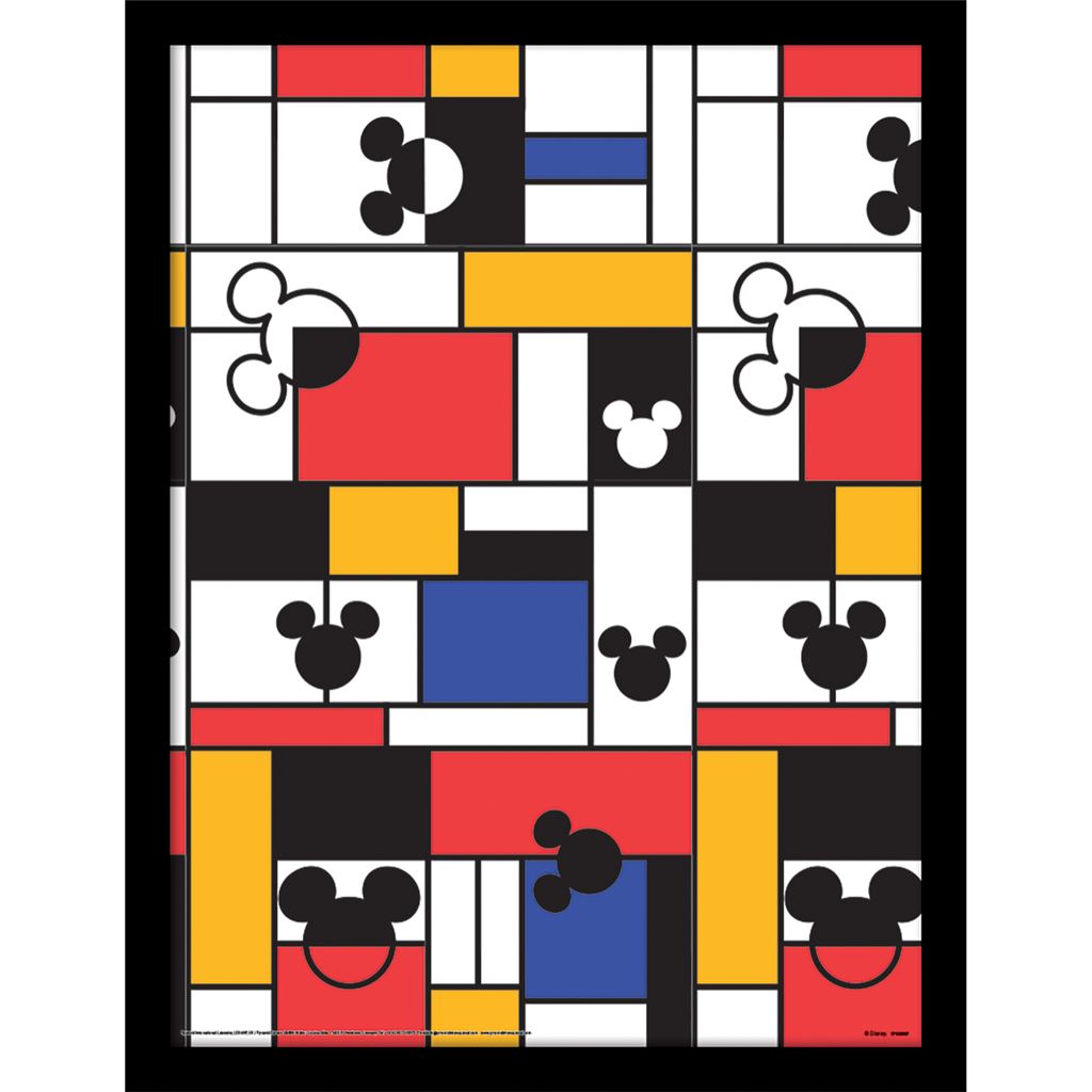 Mickey Mouse (Mickey Muse - Abstract) 30 x 40cm Collector Print (Framed)