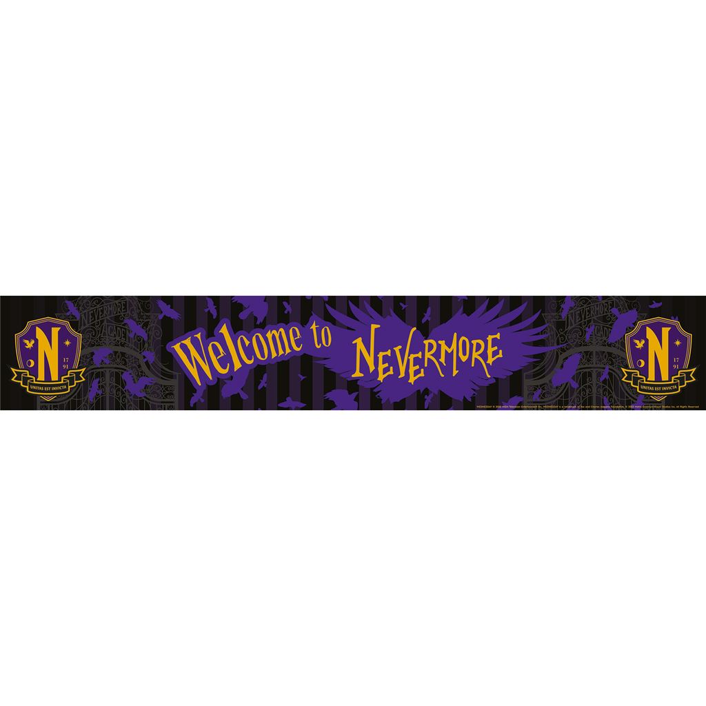 Wednesday (Welcome To Nevermore) 80 x 13cm Wooden Street Sign
