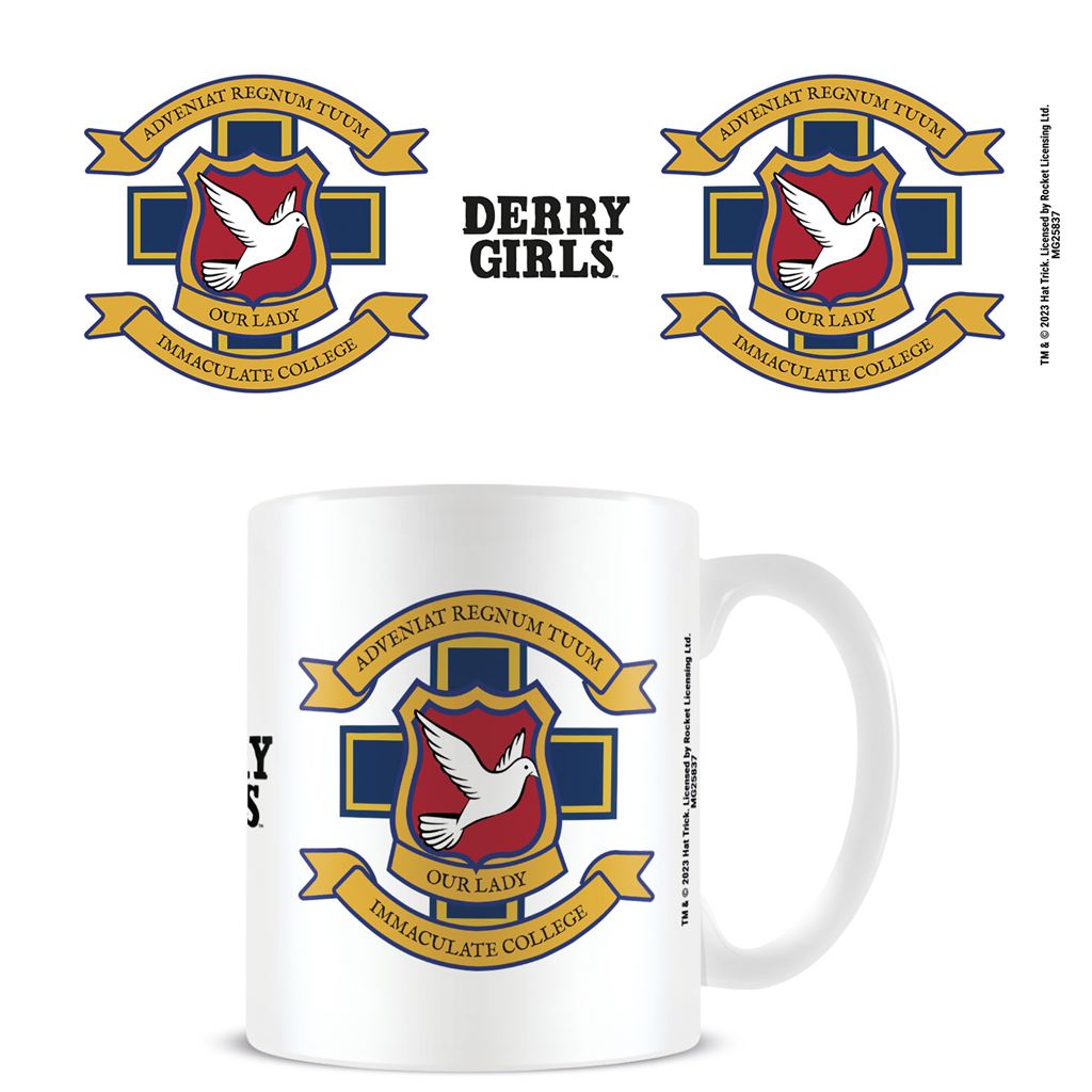 Derry Girls (School Sigil) 11oz/315ml White Mug