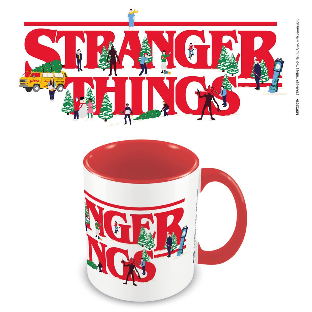 Stranger Things 4 (Christmas Logo) Red 11oz/315ml