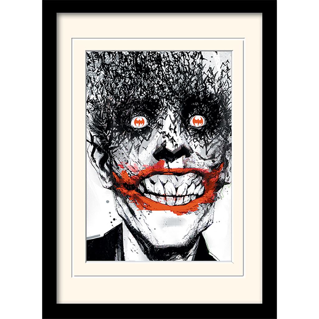 DC Comics (Joker Bats) 30 x 40cm Collector Print (Mounted Framed)