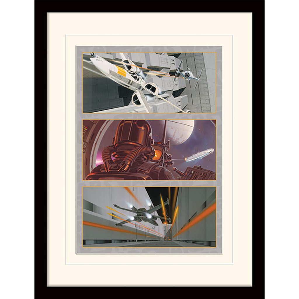 Star Wars (X-Wing Assault) 30 x 40cm Collector Print (Mounted Framed)