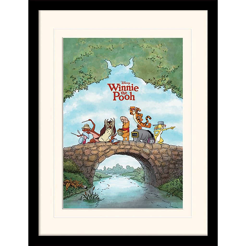 Winnie The Pooh 30 x 40cm Collector Print (Mounted Framed)