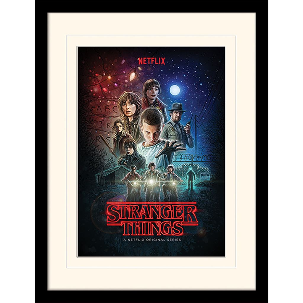 Stranger Things (One Sheet) 30 x 40cm Collector Print (Mounted Framed)