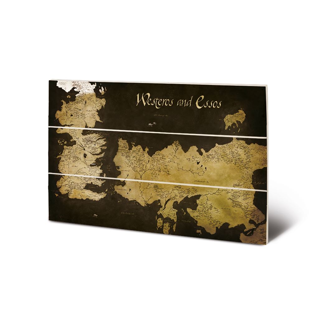 Game of Thrones (Westeros & Essos Map) 20 x 29.5cm