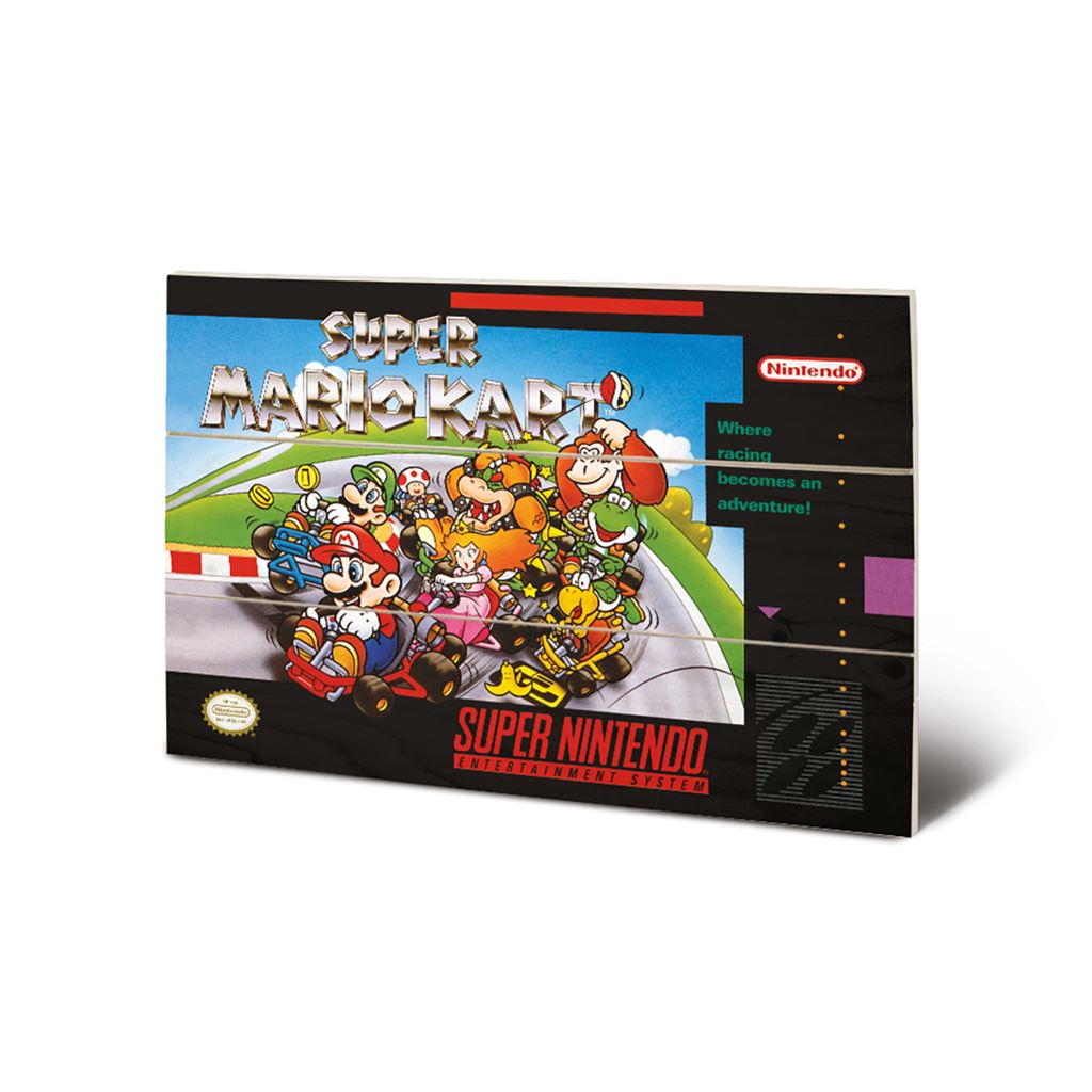 Super Nintendo (Super Mario Kart) 20 x 29.5cm