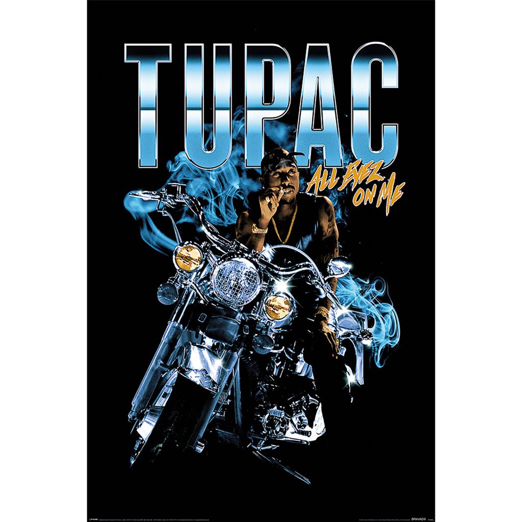 Tupac Shakur (All Eyez Motorcycle)  61 X 91.5cm Maxi Poster