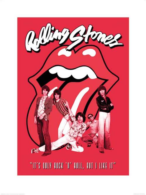 D - THE ROLLING STONES - IT'S ONLY ROCK N ROLL 60X80