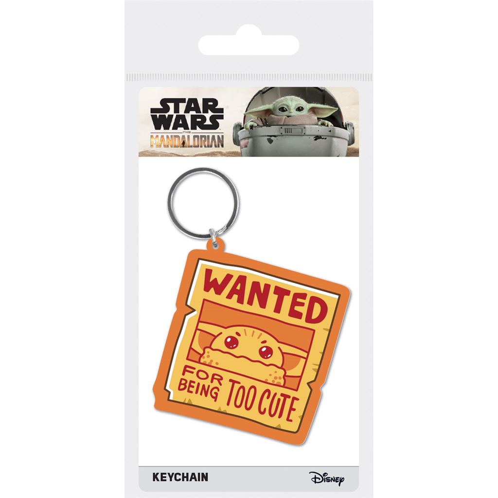 Star Wars The Mandalorian (Grougu Wanted) PVC Keychain