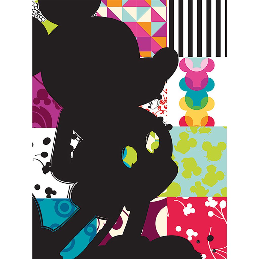 MICKEY MOUSE (PATCHWORK SILHOUETTE) 60X80