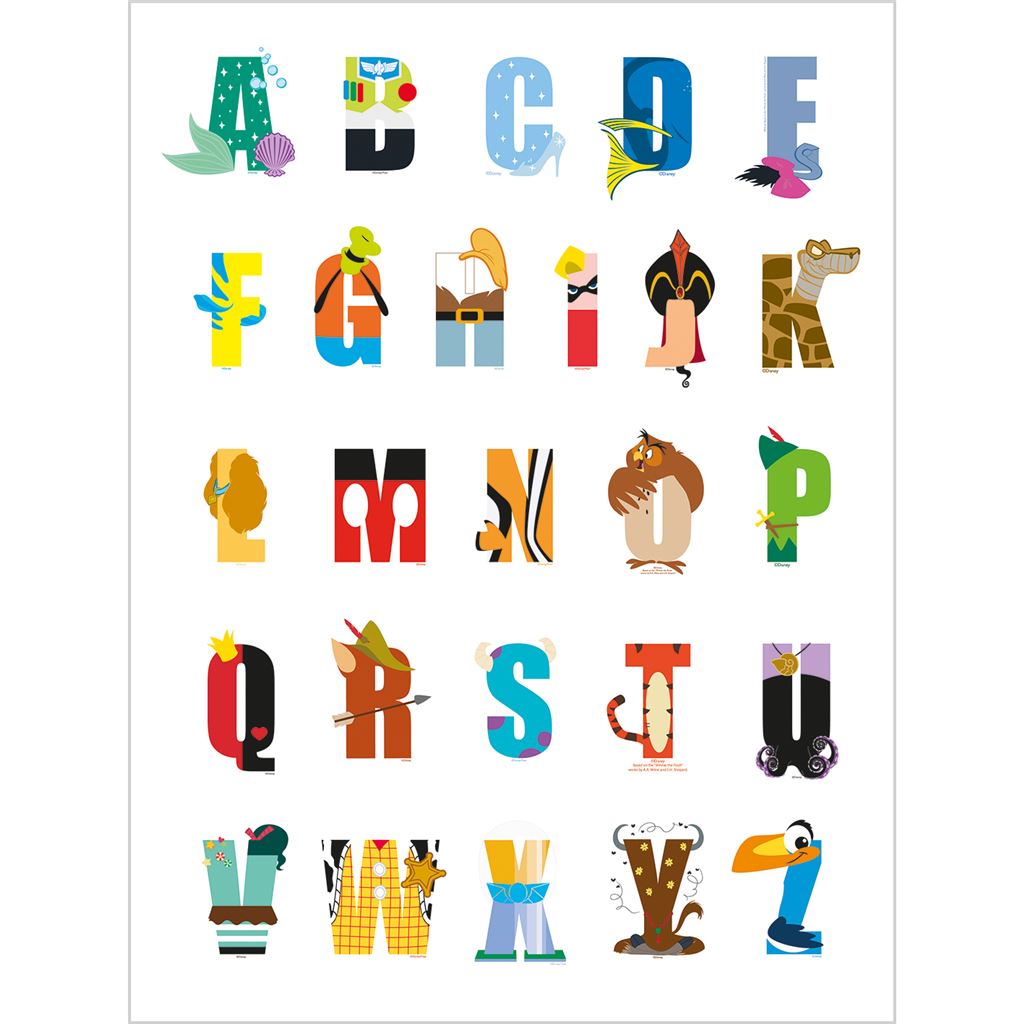 Disney Alphabet Alphabet Mania 30 X 40cm 38mm Deep Canvas Pyramid disney-alphabet-alphabet-mania-30-x-40cm-38mm-deep-canvas-pyramid