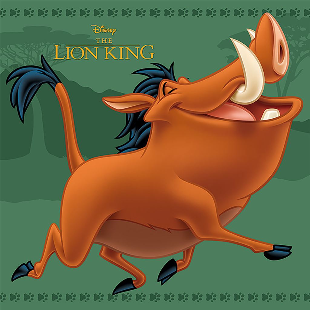 THE LION KING (STROLLING PUMBAA) 30X30